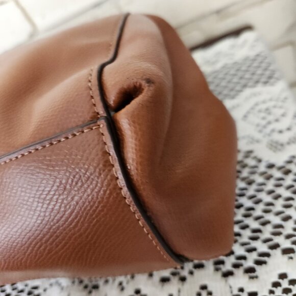 Coach Christie Carryall Brown Leather Handbag Purse - Picture 9 of 15
